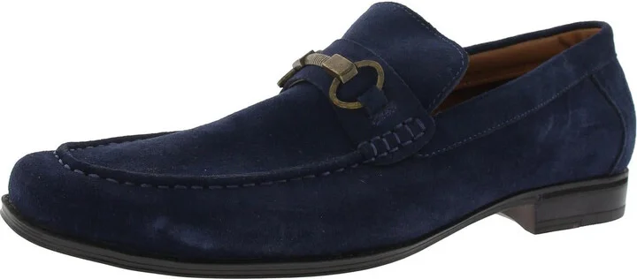 Mens Suede Flat Loafers