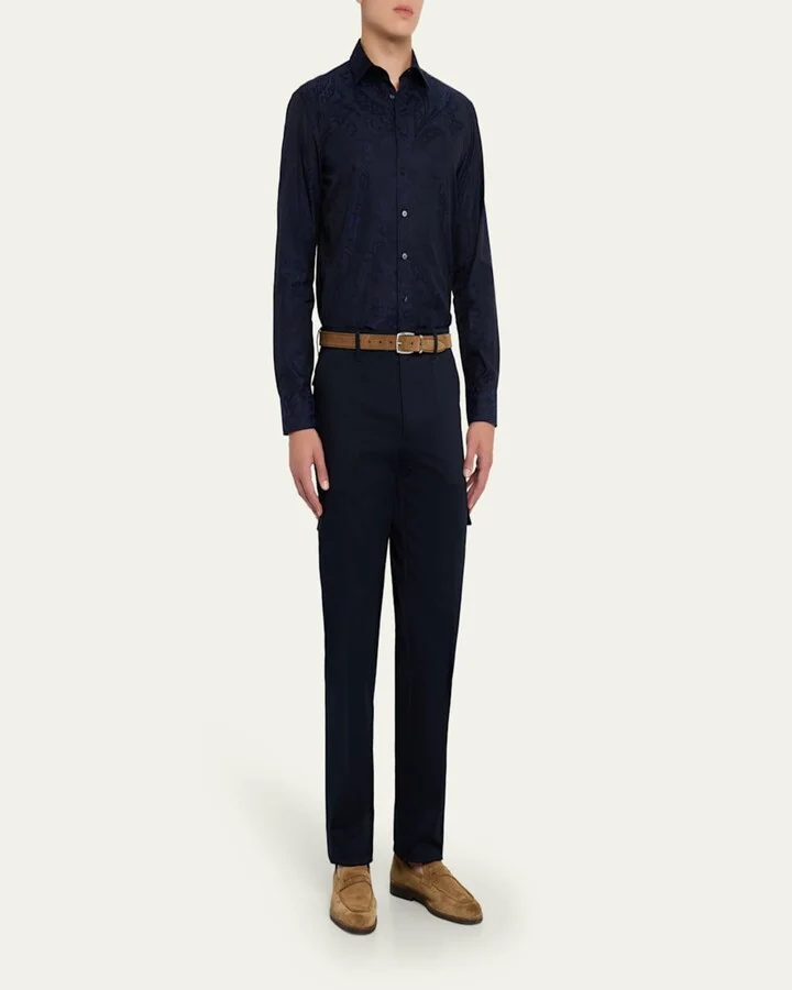 Men's Suede Flex-Sole Penny Loafers - Image 5