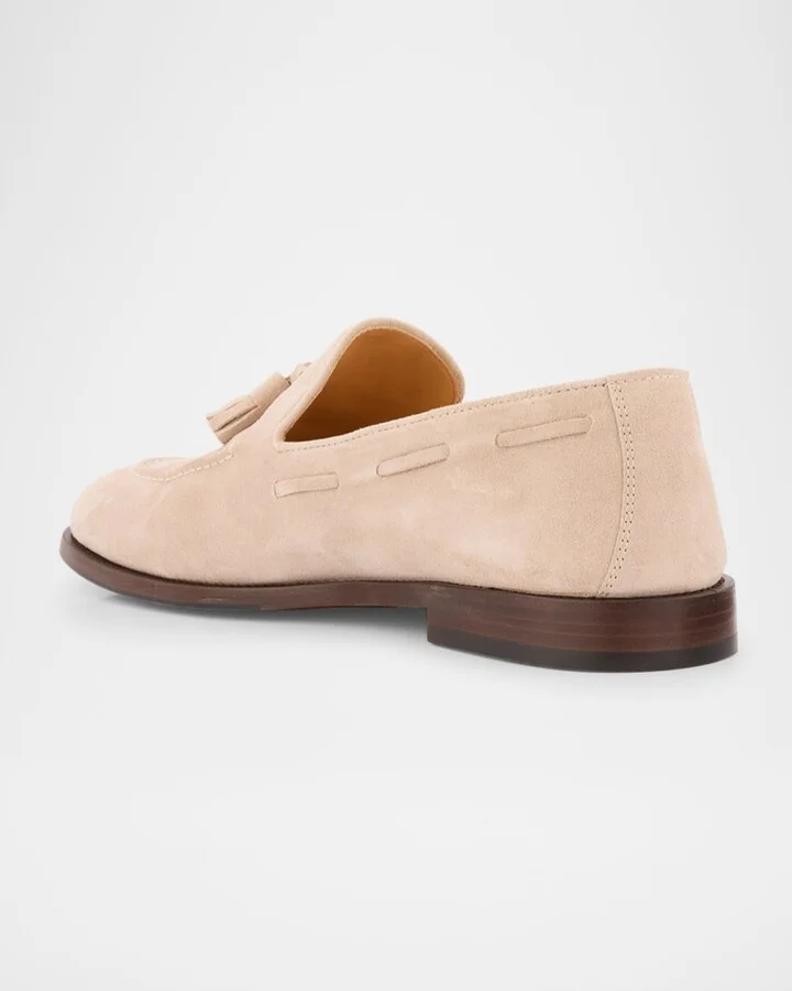 Men's Suede Flex-Sole Tassel Loafers - Image 2