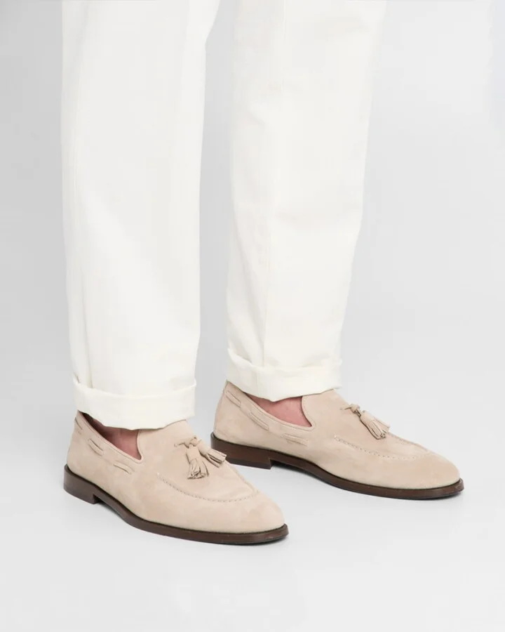 Men's Suede Flex-Sole Tassel Loafers - Image 4