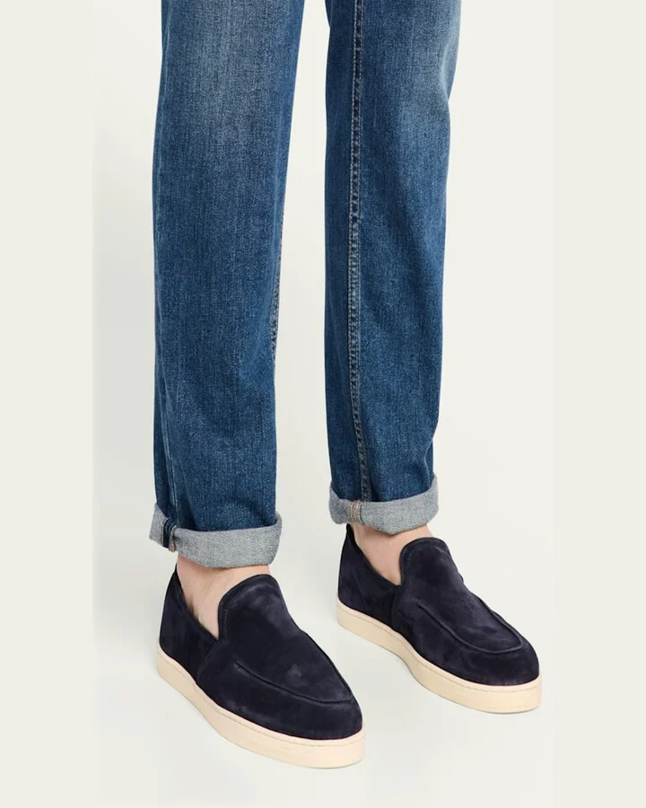 Men's Suede Hybrid Sneaker Loafers - Image 4