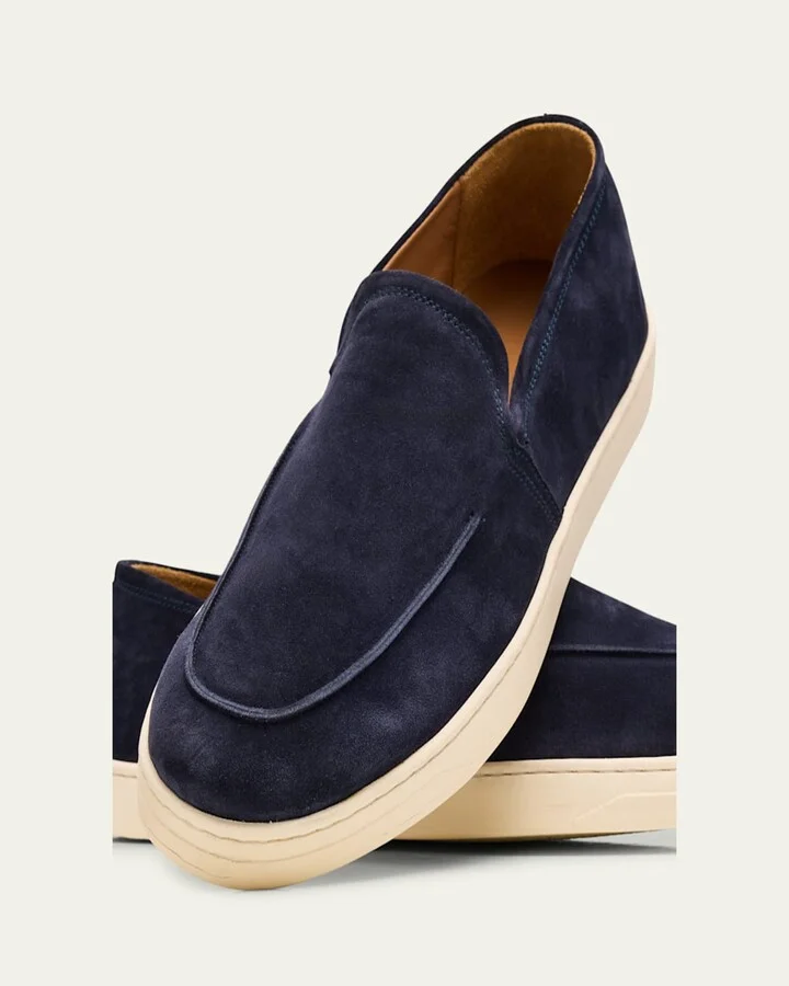 Men's Suede Hybrid Sneaker Loafers - Image 5