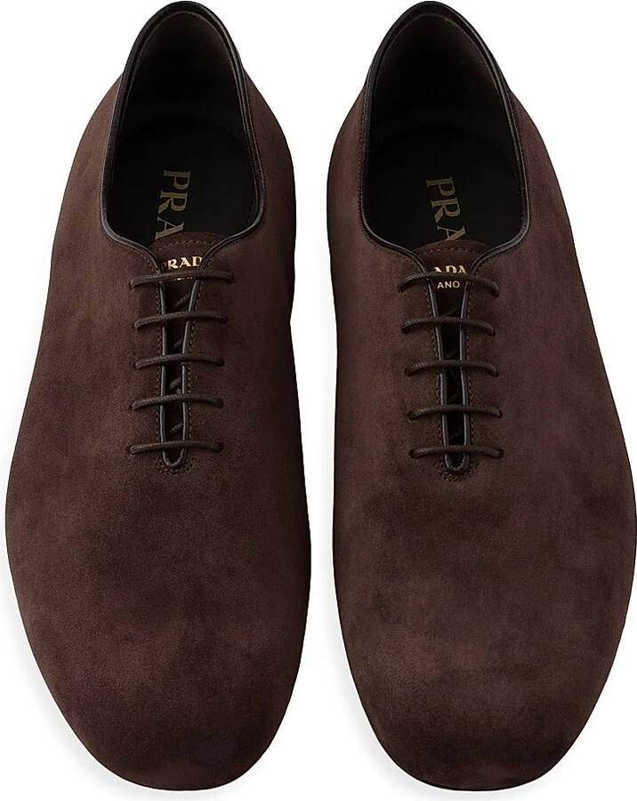 Men's Suede Laced Shoes - Brown - Size 7 - Image 2