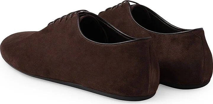 Men's Suede Laced Shoes - Brown - Size 7 - Image 3