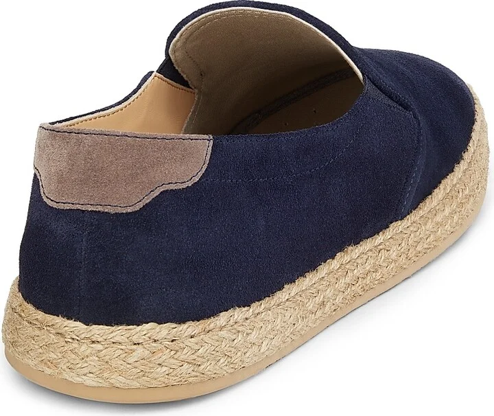 Men's Suede & Leather Espadrilles - Blue - Size 8 - Image 3