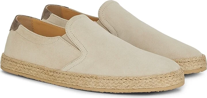 Men's Suede & Leather Espadrilles - Blue - Size 8 - Image 7