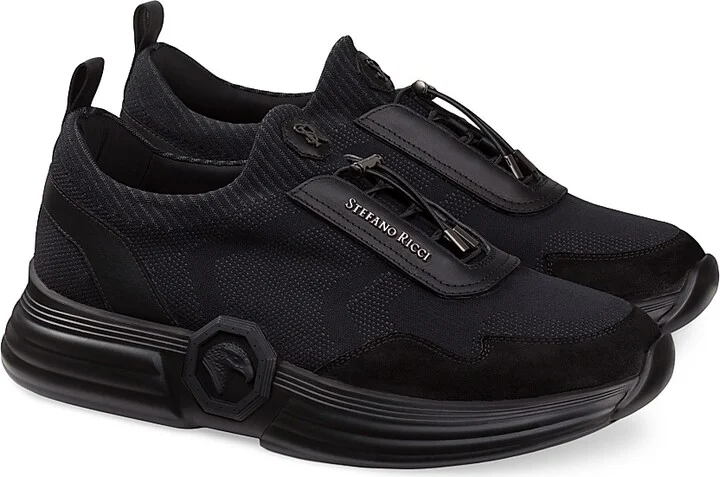 Men's Suede Leather Functional Sneakers - Dark Blue - Size 7 - Image 5