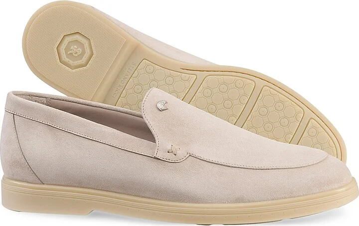 Men's Suede Loafers - Beige - Size 11 - Image 3