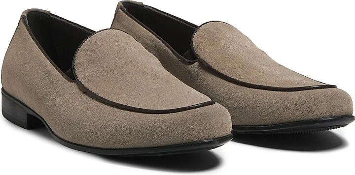 Men's Suede Loafers - Beige - Size 7 - Image 2