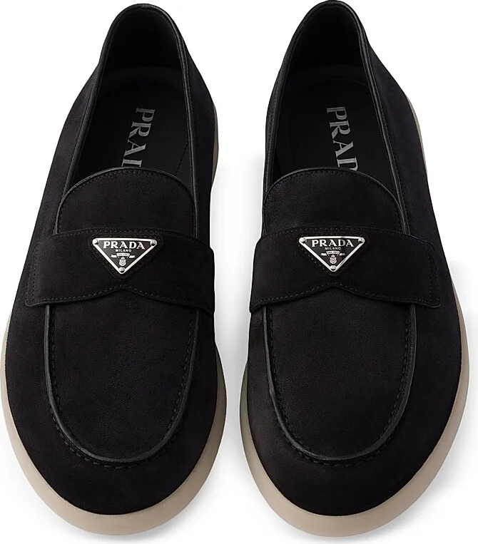 Men's Suede Loafers - Black - Size 8 - Image 2
