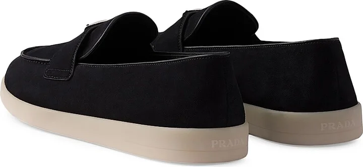 Men's Suede Loafers - Black - Size 8 - Image 3