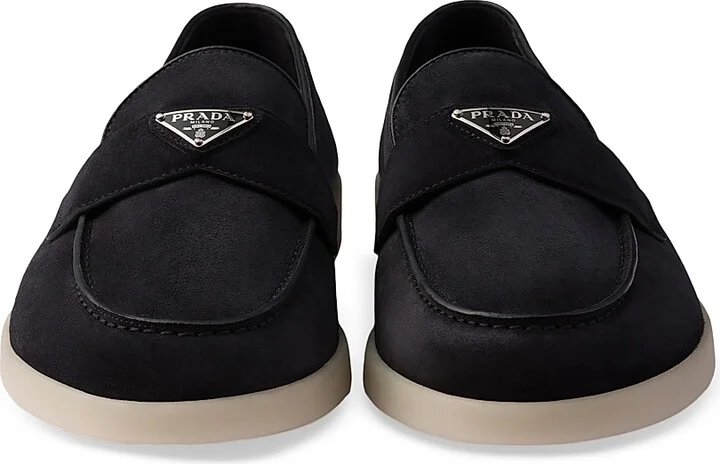 Men's Suede Loafers - Black - Size 8 - Image 4