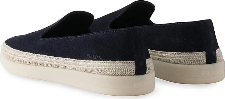 Men's Suede Loafers - Blue - Size 6.5 - Image 3