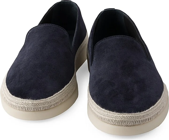 Men's Suede Loafers - Blue - Size 6.5 - Image 4