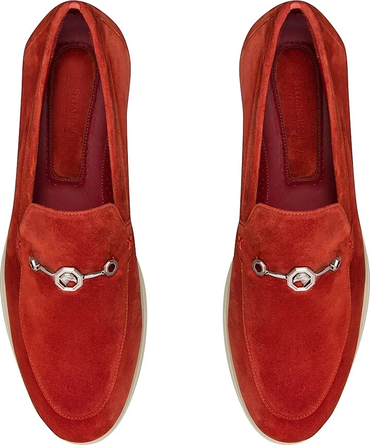 Men's Suede Loafers - Brick - Size 5 - Image 4