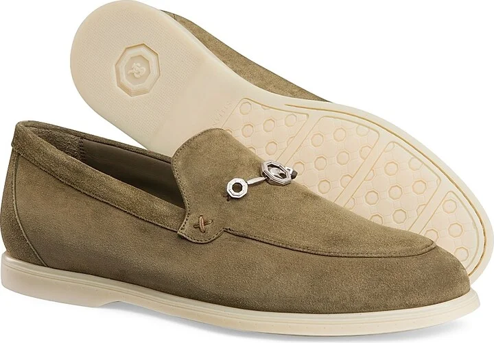 Men's Suede Loafers - Brick - Size 5 - Image 10