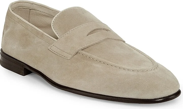 Men's Suede Loafers - Dark Beige - Size 9 - Image 2