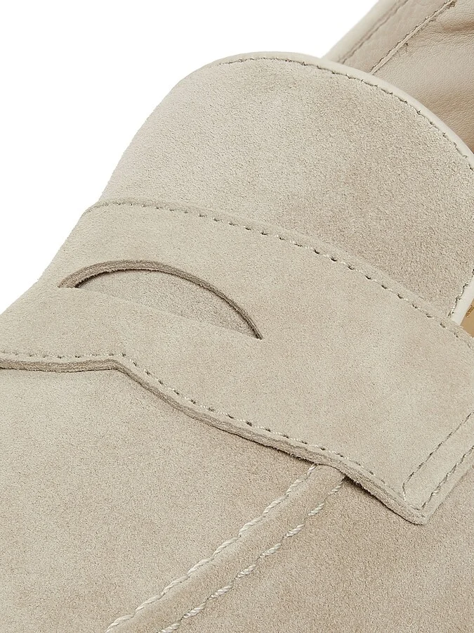 Men's Suede Loafers - Dark Beige - Size 9 - Image 5