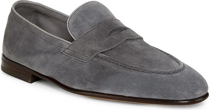 Men's Suede Loafers - Dark Beige - Size 9 - Image 7