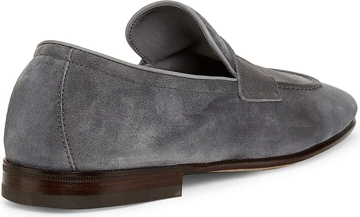 Men's Suede Loafers - Dark Beige - Size 9 - Image 8