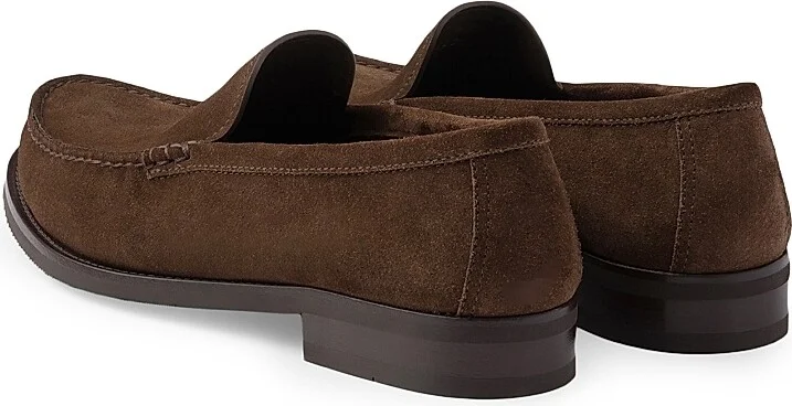 Men's Suede Loafers - Dark Brown - Size 8 - Image 2
