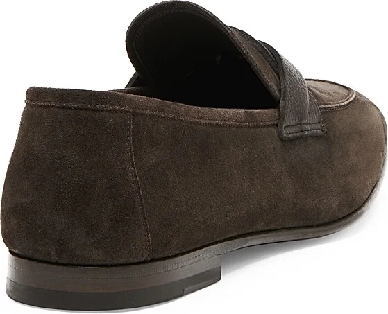 Men's Suede Loafers - Dark Ebony - Size 8 - Image 3