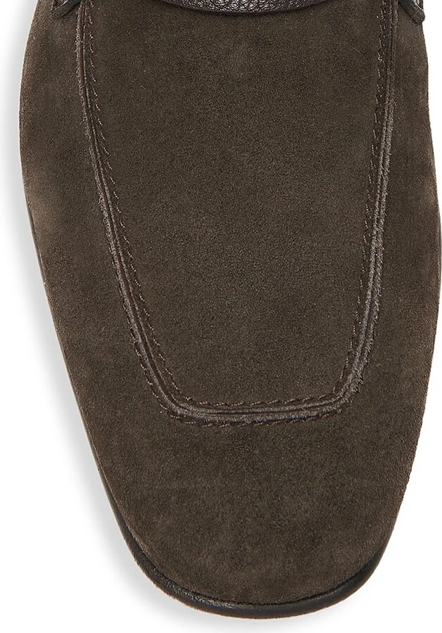 Men's Suede Loafers - Dark Ebony - Size 8 - Image 4