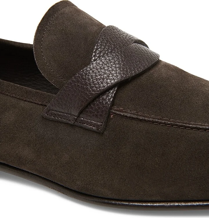 Men's Suede Loafers - Dark Ebony - Size 8 - Image 6