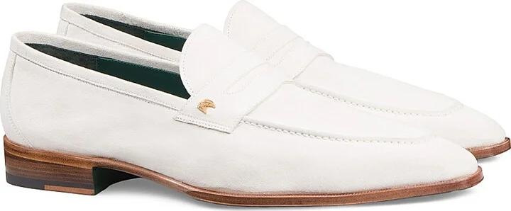 Men's Suede Loafers - Off White - Size 7 - Image 5