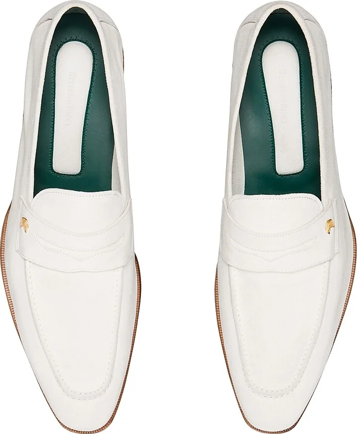 Men's Suede Loafers - Off White - Size 7 - Image 7