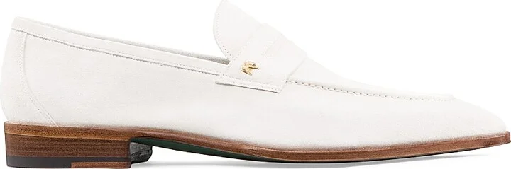 Men's Suede Loafers - Off White - Size 7 - Image 8