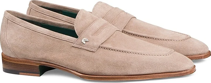 Men's Suede Loafers - Off White - Size 7 - Image 9