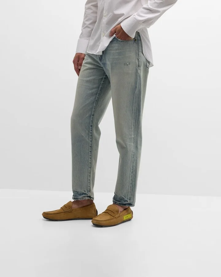 Men's Suede Logo Drivers - Image 3