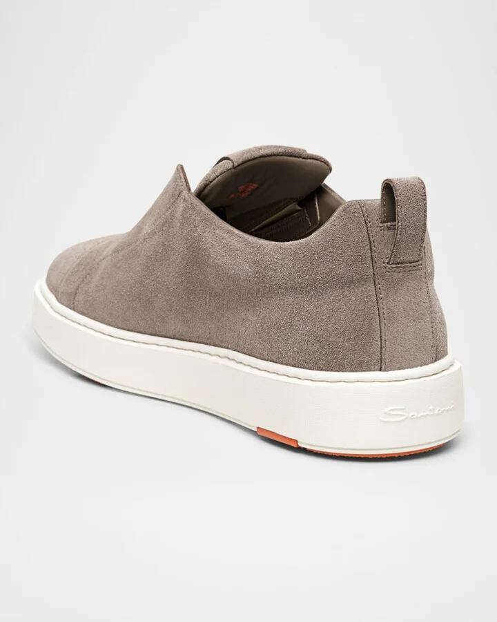 Men's Suede Low-Top Slip-On Sneakers - Image 6