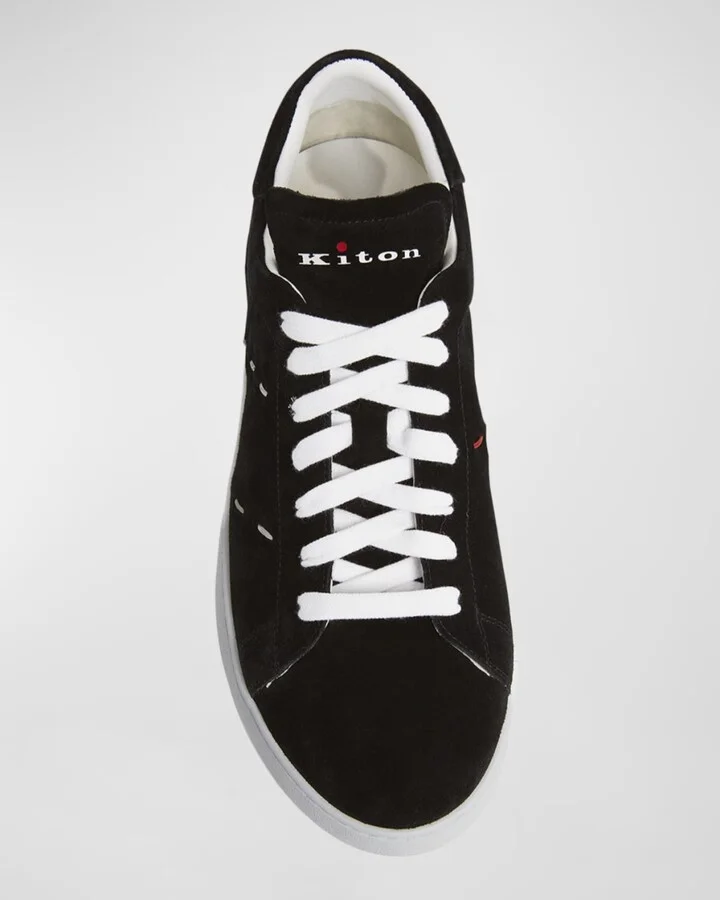 Men's Suede Low-Top Sneakers - Image 2