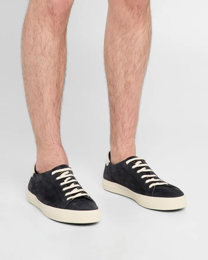 Men's Suede Low-Top Sneakers - Image 9