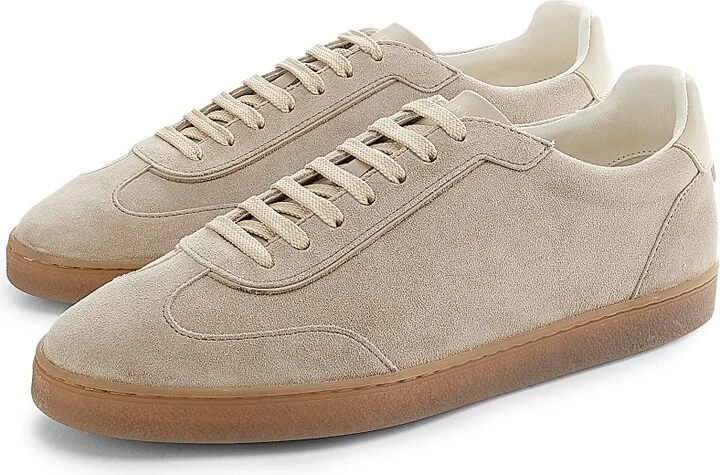 Men's Suede Low-Top Sneakers - Medium Brown - Size 7 - Image 2