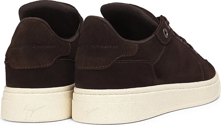 Men's Suede Low-Top Sneakers - Nocciola - Size 7 - Image 8