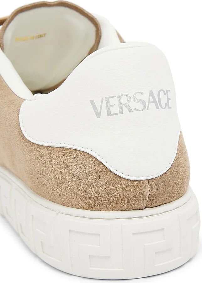 Men's Suede Low-Top Sneakers - Sand - Size 7 - Image 6