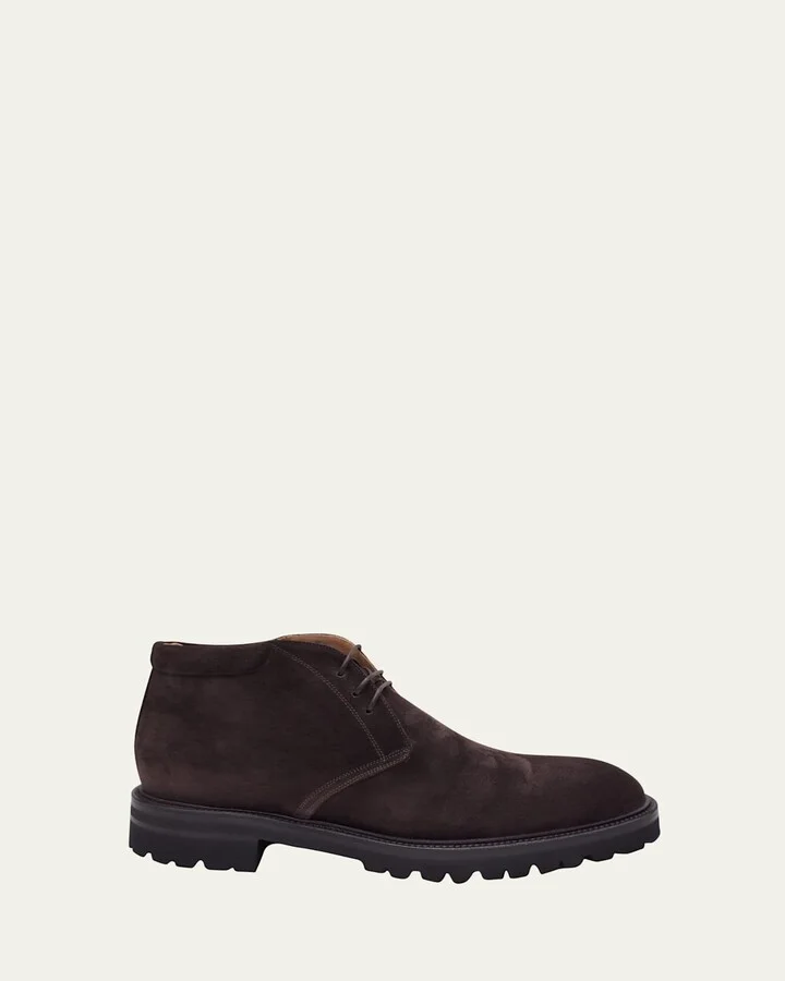Men's Suede Lug-Sole Chukka Boots