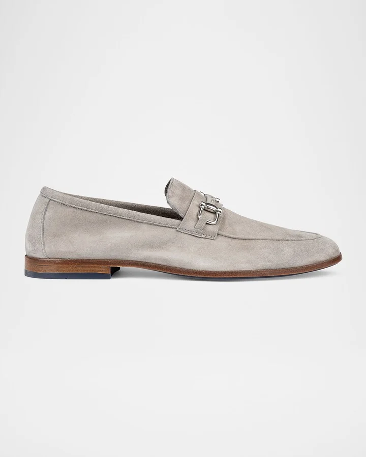 Men's Suede Metal Bit Loafers