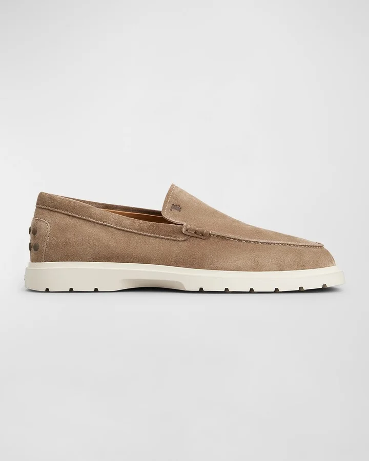 Men's Suede Moccasin Slipper Loafers