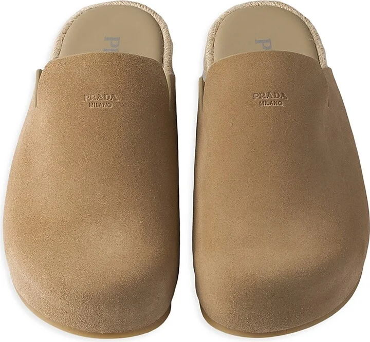 Men's Suede Mules - Beige Khaki - Size 9 - Image 2