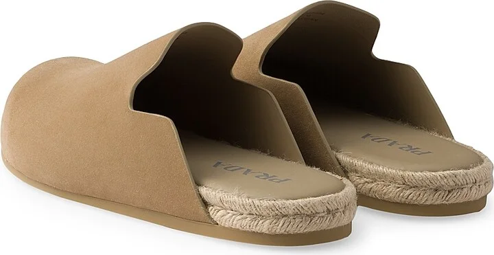 Men's Suede Mules - Beige Khaki - Size 9 - Image 3