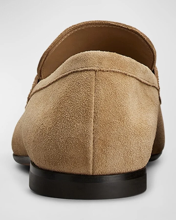 Men's Suede Penny Loafers - Image 4