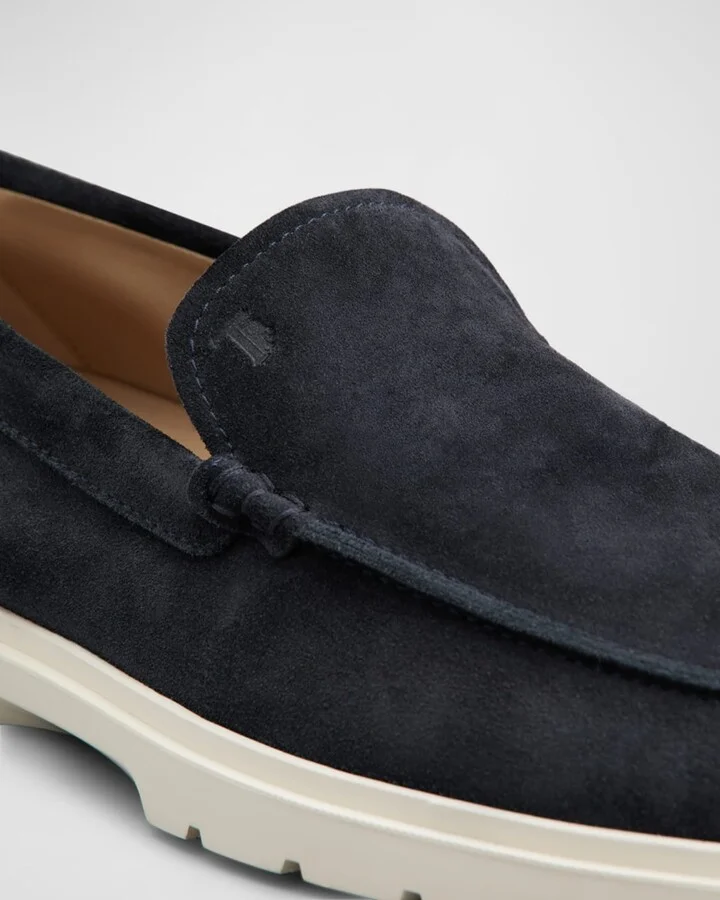 Men's Suede Penny Loafers - Image 7
