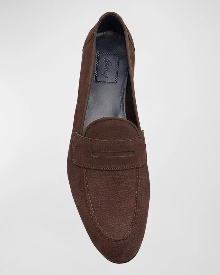 Men's Suede Penny Loafers - Image 6
