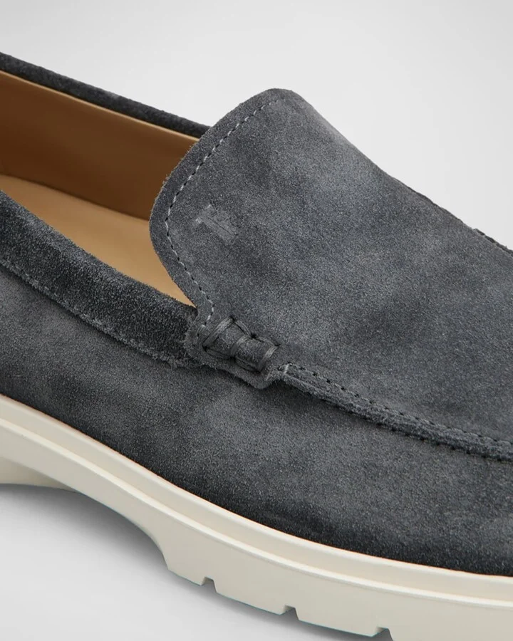 Men's Suede Penny Loafers - Image 2