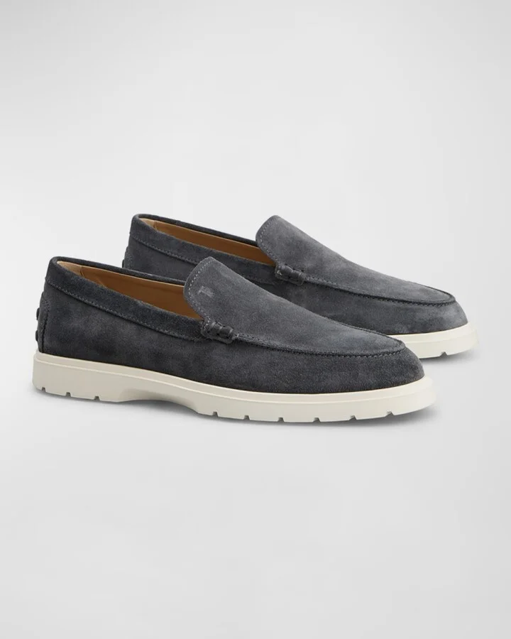 Men's Suede Penny Loafers - Image 5