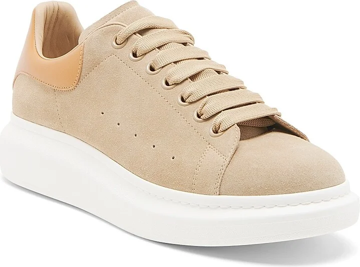 Men's Suede Platform Low-Top Sneakers - Dark Caramel - Size 6 - Image 2
